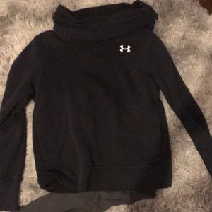 Black Under Armour Scoop Neck Sweatshirt
